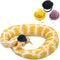 YUYUSO 3 Pack Snake Hats with Adjustable Elastic Chin Strap for Ball Python Tiny Pet Hat