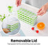 Ice Cube Tray 4 Pack, Silicone Ice Cube Trays with Removable Lid Easy-Release Flexible Ice Cube Molds 14 Cubes per Tray for Cocktail, Whiskey, Baby Food, Chocolate, Drinks, Fruit, BPA Free Freezer
