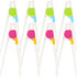 8 Pairs Training Chopsticks Learning Chopstick Helper Attachable Learning Chopstick Set for Chopstick Beginners