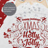 Xmas Holly Jolly Shower Curtain Festive Cute Cartoon Santa Claus with Many Gifts Merry Christmas Shower Curtains Happy New Year Shower Curtain Set with 12 Hooks 60 X 71