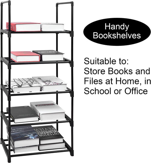 Shoe Rack Sturdy Metal Shoe Rack Organizer for Entryway, Multifunctional Space Saving Shelf Organizer for Home Storage (5 Tier)