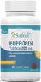 Safrel Ibuprofen Tablets 200 mg (NSAID), 500 Count, Pain Reliever/Fever Reducer | Toothache, Headache, Muscle Aches, Menstrual Cramps, Back & Arthritis Pain Relief | Value Pack