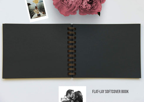 Scrapbook Album, Black Pages, Instax Mini Album, Rose Gold, 6"x7.5", 90 Pgs. Mini Scrapbook Album, Photo Album With Black Pages, Travel Scrapbook Album, Instax Guest Book, Mini Photo Album, Desk Album