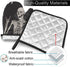 Halloween 3D Skeleton Kitchen Oven Mitts and Pot Holders Sets of 2,Resistant Hot Pads ,Flexible Cooking Oven Gloves for Microwave BBQ Cooking Baking Grilling