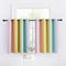 NICETOWN Rainbow Kitchen Valances for Girls Bedroom, Playrooms, Nurseries, Window Short Curtains for Kitchen Baby Living Room Bathroom Christmas Decorations (Light Rainbow, 52" x 36" Length, Set of 2)