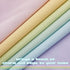 NICETOWN Rainbow Kitchen Valances for Girls Bedroom, Playrooms, Nurseries, Window Short Curtains for Kitchen Baby Living Room Bathroom Christmas Decorations (Light Rainbow, 52" x 36" Length, Set of 2)