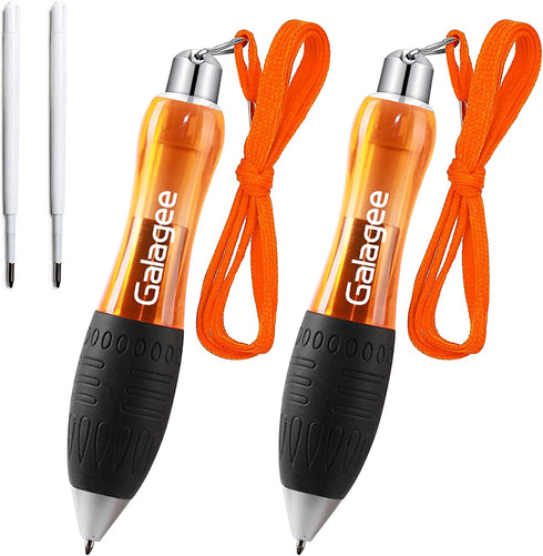 GALAGEE Big Fat Heavy Weighted Pens - Wide Grip Weighted Ballpoint Pens with Two Extra Refills - Hand Writing Aids for Tremors,Parkinsons,Autism,Carpal Tunnel,Arthritis or Fine Motor Skill Issue