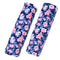 Baby Car Seat Belt Covers, Floral Stroller Seat Strap Covers, Car Seat Straps Shoulder Pads for Girls Boys, Minky Seat Belt Protectors for Car Seats/Pushchair, for Kids Newborn Infants Toddlers