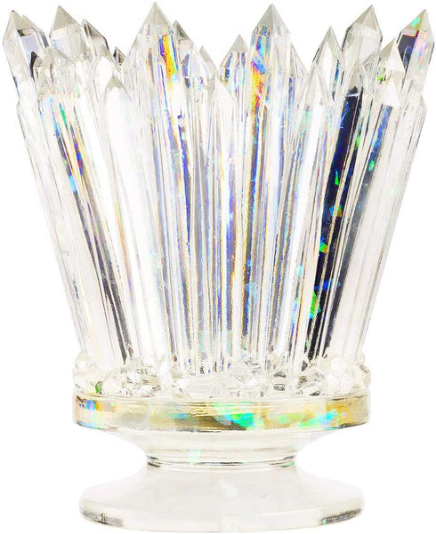 Amethyst Crystal Makeup Brush Holder Glow And Shine, Brush & Pen Holder Vanity Desk or Office Organizer Stationary Decor Planter