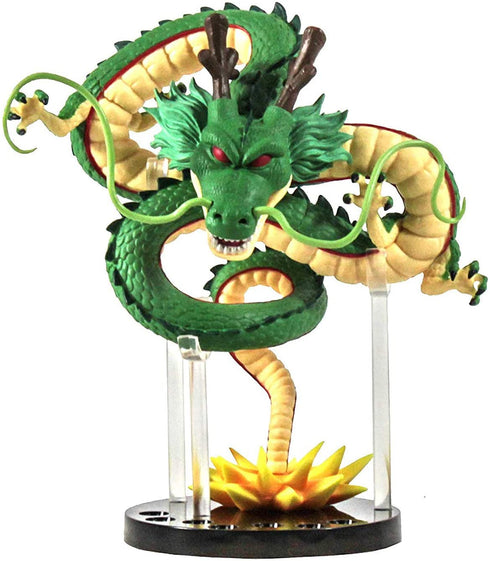 UMIKAkitchen Resin Shenron Figure Shenlong Statue Set + 3.5cm Crystal Balls + Shelf with Gift Box for Business Halloween Christmas Holiday and Birthday Home Decoration