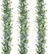 DearHouse 3 Pack Faux Eucalyptus Garland Plant, Artificial Vines Hanging Eucalyptus Leaves Greenery Garland for Wedding Backdrop Arch Wall Decor, 6 Feet/pcs UV Protected Indoor Outdoor