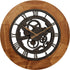 FirsTime & Co. Wood Gear Wall Clock, 19", Aged Brown