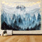 Misty Forest Tapestry Foggy Mountain Tapestry Magical Tree Tapestry Nature Tapestry Woodland Tapestry€¦