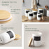 DOWAN Coffee Canister for Ground Coffee, 60 OZ (1800 ML) Kitchen Canisters with Airtight Lid & Chalkboard, Farmhouse White Ceramic Canisters, Food Storage Containers for Coffee, Sugar, Tea, Salt