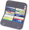 iN. Slim credit card holder wallet, Gift card display case, Minimalist light thin card storage case rfid blocking for men & women, with 28 slots in Grey