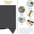 SEEYE Blackout Temporary Blinds Cordless Shades Fabric Pleated Fabric Shade Easy to Cut and Install, 48" W x 72" L - 1 Pack, Black?with 2 Clips