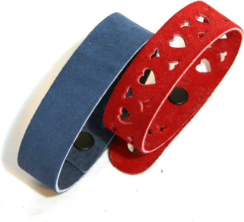 Realeather, Natural Narrow Leather Wristbands, 8-Pack, 8 Count