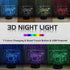 LLUUKK Visual 3D Night light Lamp Drum toys Desk Lamp Table decoration household accessories Kids gift boys festival for music lovers