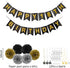 Luxiocio Happy 18th Birthday Party Decorations Supplies Kit - 19Pcs - 1Pcs Happy 18th Birthday Banner, 12Pcs Sparkling Hanging Swirl, 6Pcs Poms - 18 Year Old Birthday Decorations for Girls & Boys