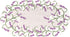 Linens, Art and Things Embroidered Purple Embroidered Lavender Lilac Table Runner 14 X 28 Inch