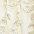 Lush Decor Riley Curtain Sheer Ruffled Textured Bow Window Panel for Living, Dining Room, Bedroom (Single), 84 x 54, Ivory