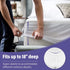 Twin Mattress Cover Waterproof Mattresses Protector Twin Size Bed Matressprotector Single Washable Soft Cotton Terry Breathable Noiseless Vinyl-Free Deep Pocket 38" x 75"