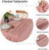 Partisout Checked Tablecloth 56x84 inch Cotton Table Cloths Rectangle Washable Table Cover (56x84, Blush)