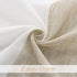 Central Park Tan and Spa Blue Stripe Sheer Color Block Window Curtain Panel Linen Window Treatment for Bedroom Living Room Farmhouse 95 inches Long Rod Pocket, 2 Panel Rustic Drapes, 40"x95"x2