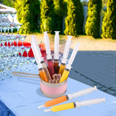 Party Shots 60 Pack Jello Shot Syringes, Medium 1.5 oz Food Grade Container with Lid, Perfect For Plastic Shot Glasses Or Jello Shot Cups, Durable Usable for Halloween Thanksgiving Christmas Party€¦