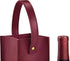 J.Tourell Wine Gift Bag Reusable - Wine Bottle Tote Bag, Bottle Carrier for Wine Champagne or Liquor, Single Bottle Wine Bag Gift for Wine Lover (Maroon)