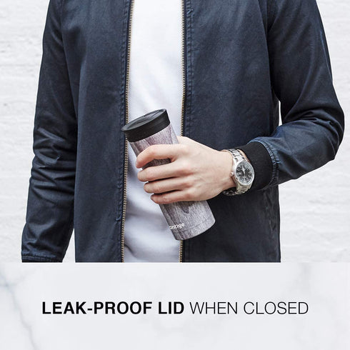 Contigo | Couture SNAPSEAL Vacuum-Insulated Travel Mug, 1 Count (Pack of 1), White Marble