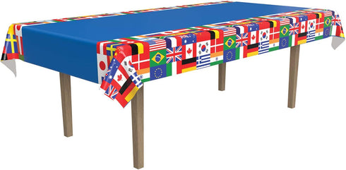 International Flag Tablecover Party Accessory (3-Pack)