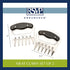 RSVP International Endurance Stainless Steel Meat Shredders, Set of 2 | Shred Meats, Toss Salads, & More | Contoured Handles with Easy Grip | Dishwasher Safe