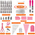 AISARCH Cake Decorating Supplies Kit,145 Pcs Cake Decorating Tools Set,Cake Turntable Set/Cake Stand with Piping Tips,Rose&Leaf Icing Tips,Cake Decorating Icing Spatula Set