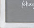 Creative Co-Op Grey Wash Fold 'Maybe' Iron 'Hahaha' Wood Framed Decor Laundry Room Wall Sign, Black