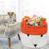 MHOMER XXLarge 14''x14''x13'' Blanket Basket Living Room Foldable Baby Laundry Basket Extra Large Cute Fox Blanket Storage for Living Room Basket with Handle Laundry Cotton Rope Gift Clothes Basket