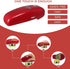Hystrada Electric Can Opener - No Sharp Edge Handheld Can Opener - Battery Operated Can Opener - Easy One-Touch Operation Can Opener - Automatic Can Opener Works on All Types of Cans (Red)