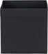 Household Essentials 86-1 Foldable Fabric Storage Bins | Set of 6 Cubby Cubes with Flap Handle, Black