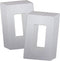 ENERLITES Elite Series Screwless Decorator Wall Plate Child Safe Outlet Cover, Gloss Finish, Size 1-Gang 4.68" H x 2.93" L, Unbreakable Polycarbonate Thermoplastic, SI8831-SV-10PCS, Silver (10 Pack)