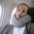 Visenta Neck Pillow for Travel. Premium Memory Foam. 360 Degree Neck Support Provides Incredible Comfortable. Dual-Side Chin Support. Compressible with Travel Pouch. Great Gift Choice. (Gray)