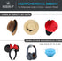Modern JP Adhesive Hat Hooks for Wall (16-Pack) - Minimalist Hat Rack Design, No Drilling, Strong Hold Hat Hangers - U.S. Patent Pending