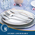 Silverware Set, Yoehka 20-Piece Stainless Steel Flatware Set, Premium Tableware Cutlery Set for Home and Restaurant, Include Knife Spoon and Fork to Service for 4, Mirror Polished, Dishwasher Safe