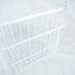 DII Metal Wire Mesh Stackable Utility Storage Bin, Large Rectangle, 13x10x11, White