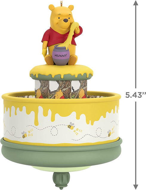 Hallmark Keepsake Christmas Ornament 2021, Disney Winnie The Pooh and The Honey Tree 55th Anniversary, Motion
