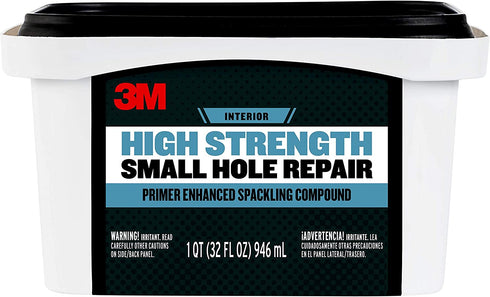 3M High Strength Small Hole Repair, Primer Enhanced Spackling Compound, 32 oz.