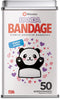 BioSwiss Kids Bandages | 50pcs Sterile Unique Shaped Bandages Colorful Funny Cute Toddler Girls & Boys, Adults First Aid, Protect Scrapes and Cuts | Wellness for Everyone | Reusable Tin (Panda)