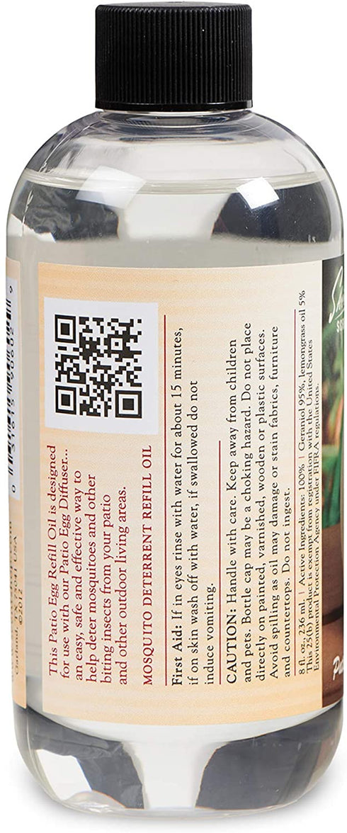 Scent Shop 90602 Skeeter Screen Patio Egg Mosquito Deterrent Refill Oil, 8 Ounces, 1
