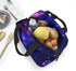 Purple Galaxy Insulated Lunch Bag for Women Lunch Box Cooler Tote Bag with Pocket Reusable Lunch Bag for Work School Hiking Picnic