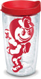 Tervis Ohio State Buckeyes Mascot Colossal Tumbler with Wrap and Red Lid 16oz, Clear