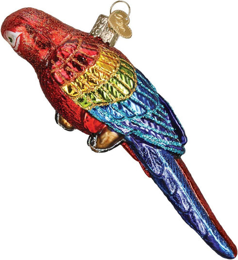 Old World Christmas Ornaments: Bird Watcher Collection Glass Blown Ornaments for Christmas Tree, Parrot